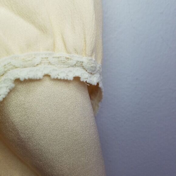 Donna Karen 90’s Vintage 100% Silk Tank Top Square Neck Cream Bodysuit P - Picture 5 of 7